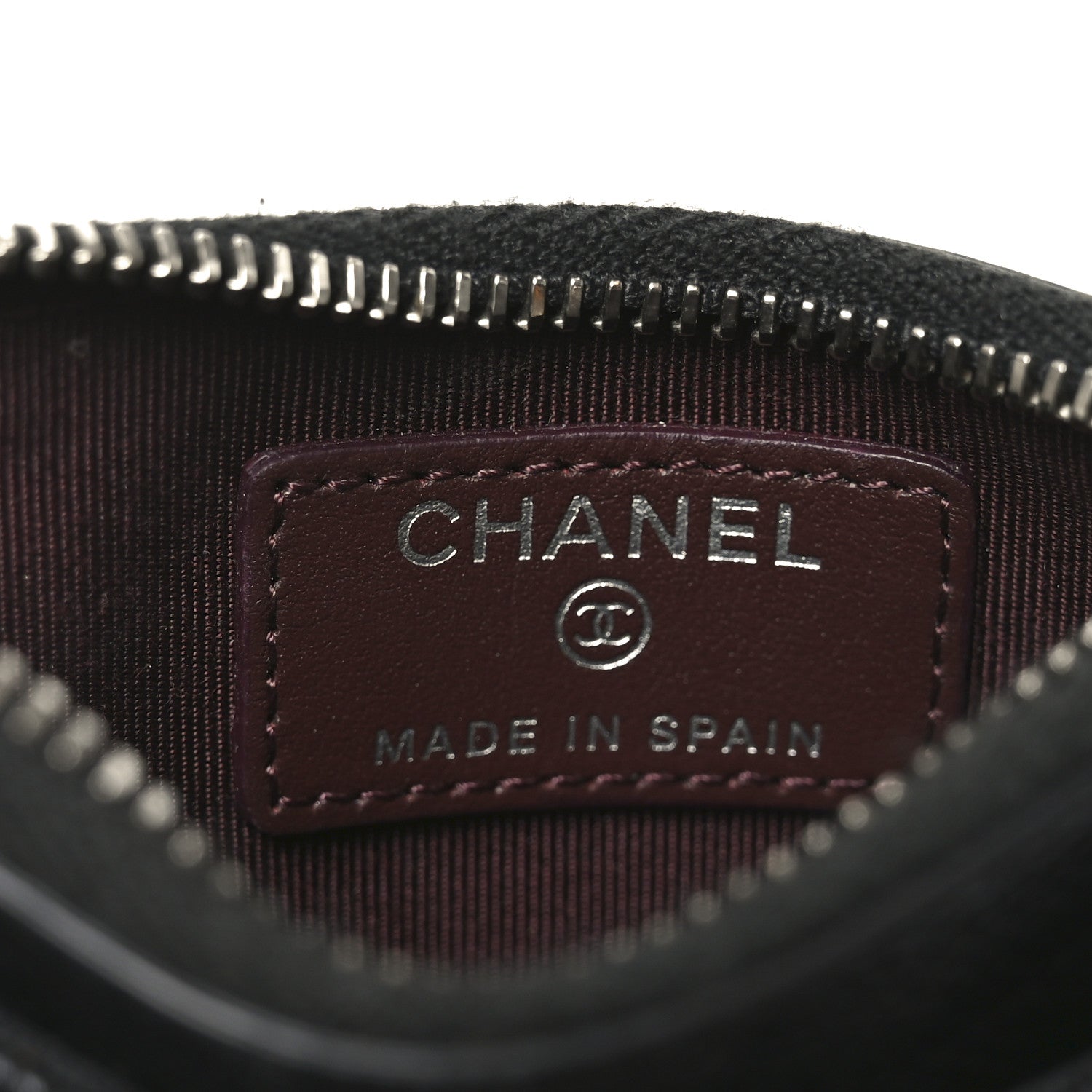 Chanel Caviar Quilted CC Zip Card Holder Black 6 of 7