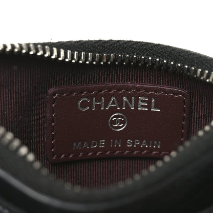 Chanel Caviar Quilted CC Zip Card Holder Black 6 of 7