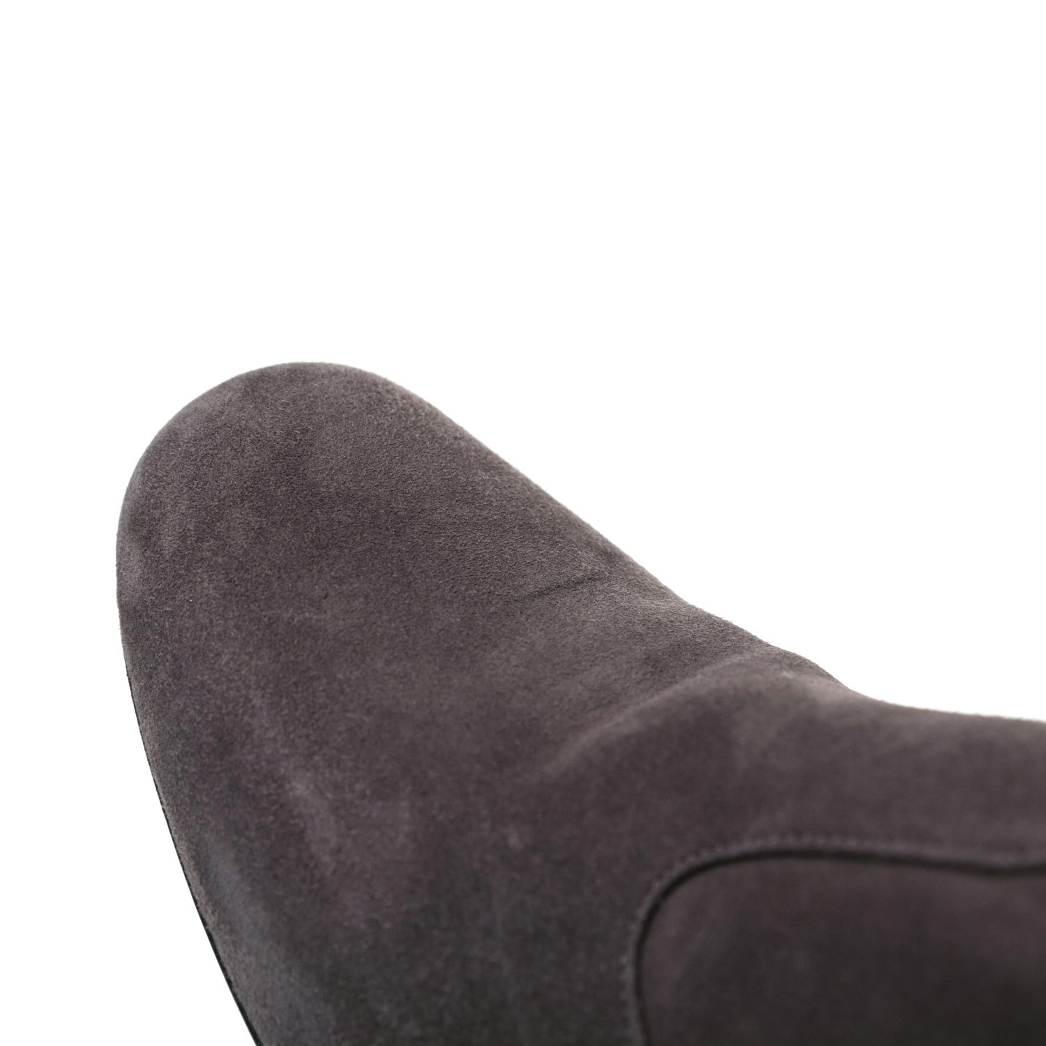 Saint Laurent Suede Babies 40 Over The Knee Boots 36 Road Grey 18 of 19