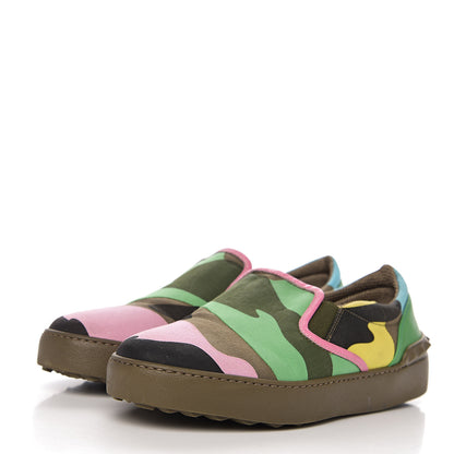 Valentino Garavani Canvas Womens Rockstud Slip On Sneakers 37 Camouflage 3 of 11