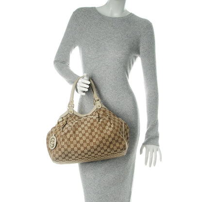 Gucci Monogram Medium Sukey Tote Off White 2 of 9