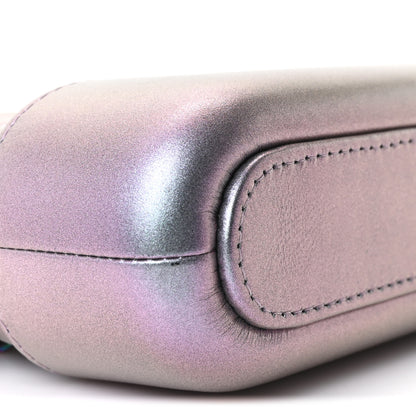 Chanel Iridescent Lambskin Calfskin Quilted Small Gabrielle Clutch With Chain Light Purple 9 of 10