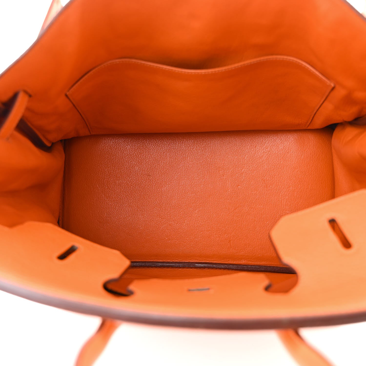 Hermes Taurillon Clemence Birkin 35 Orange 5 of 15