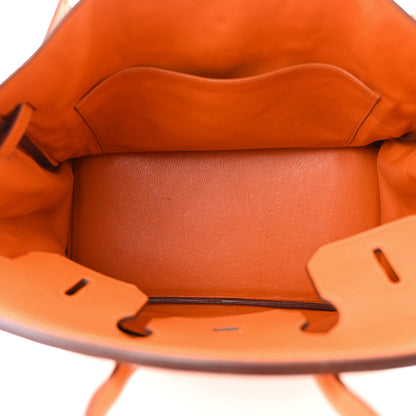 Hermes Taurillon Clemence Birkin 35 Orange 5 of 15