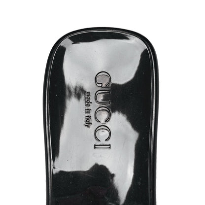Gucci Rubber Gucci Logo Womens Platform 20/60mm Slide Sandals 39 Black 7 of 9