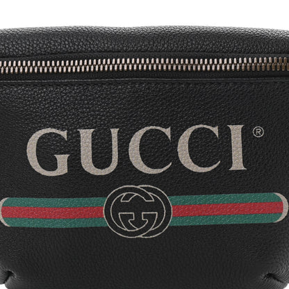 Gucci Grained Calfskin Small Logo Belt Bag Black 8 of 10