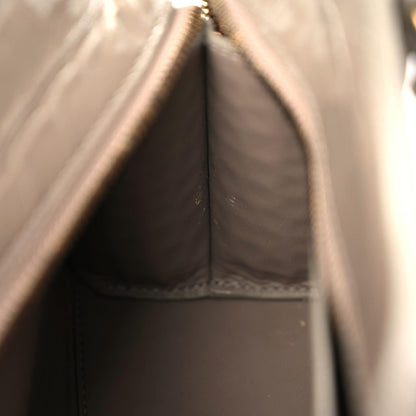 Balenciaga Shiny Supple Calfskin Crocodile Embossed Neo Classic Gold Hardware Mini City Mink Grey 10 of 10