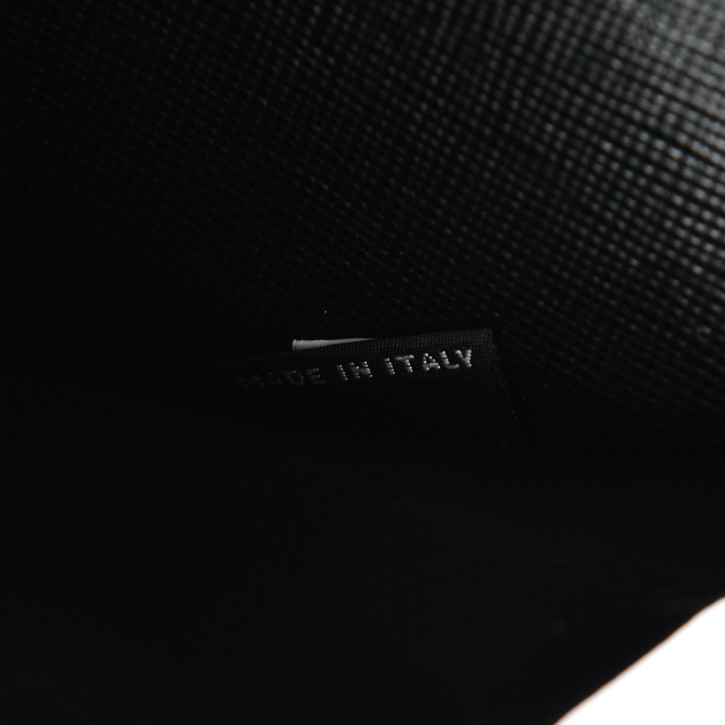 Saffiano Large Zip Around Travel Wallet Nero Black