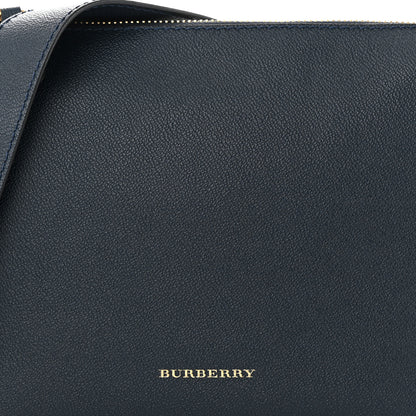 Burberry Soft Grain Calfskin House Check Small Helmsley Crossbody Blue Carbon 7 of 10