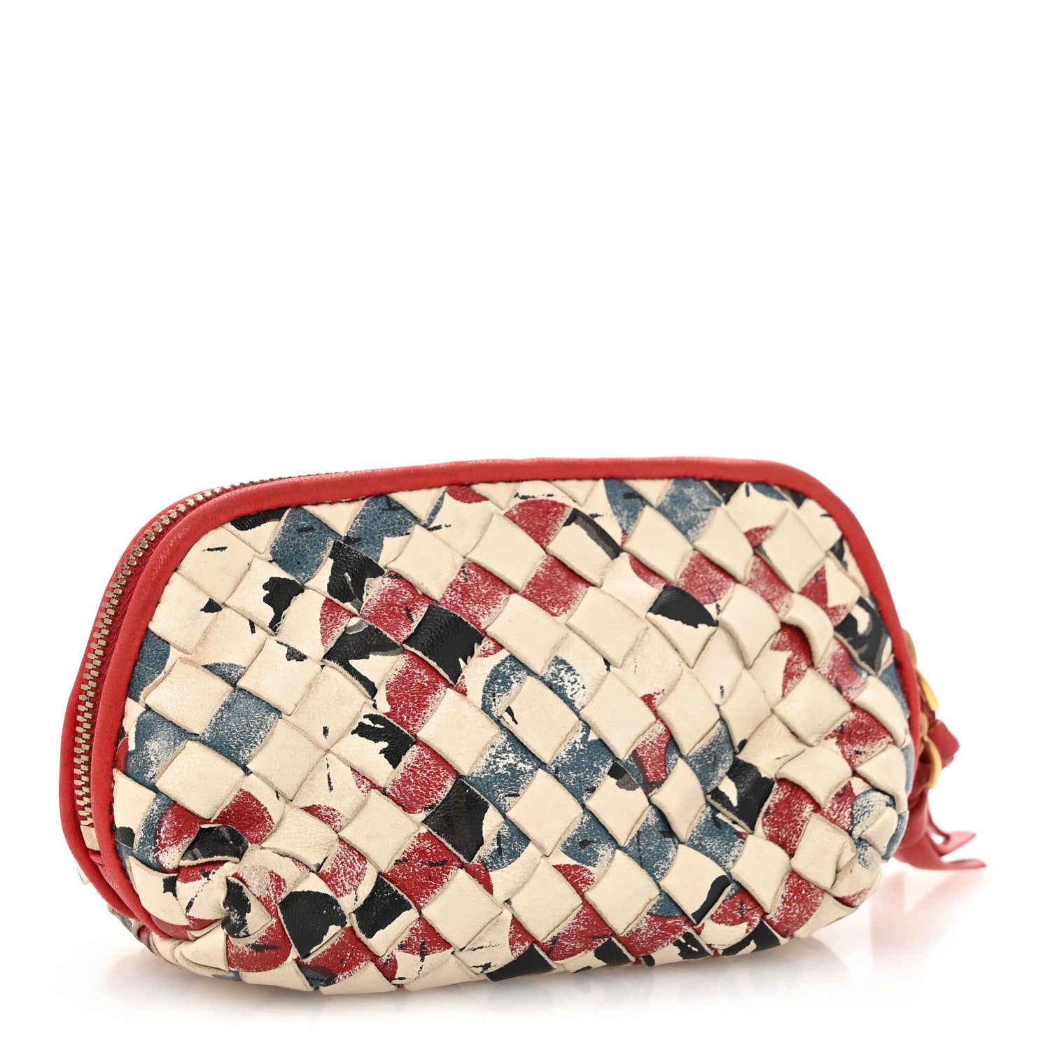 Bottega Veneta Nappa Intrecciato Cosmetic Case Multicolor 3 of 10