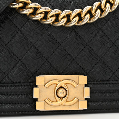 Chanel Caviar Quilted Small Boy Flap Black 8 of 13