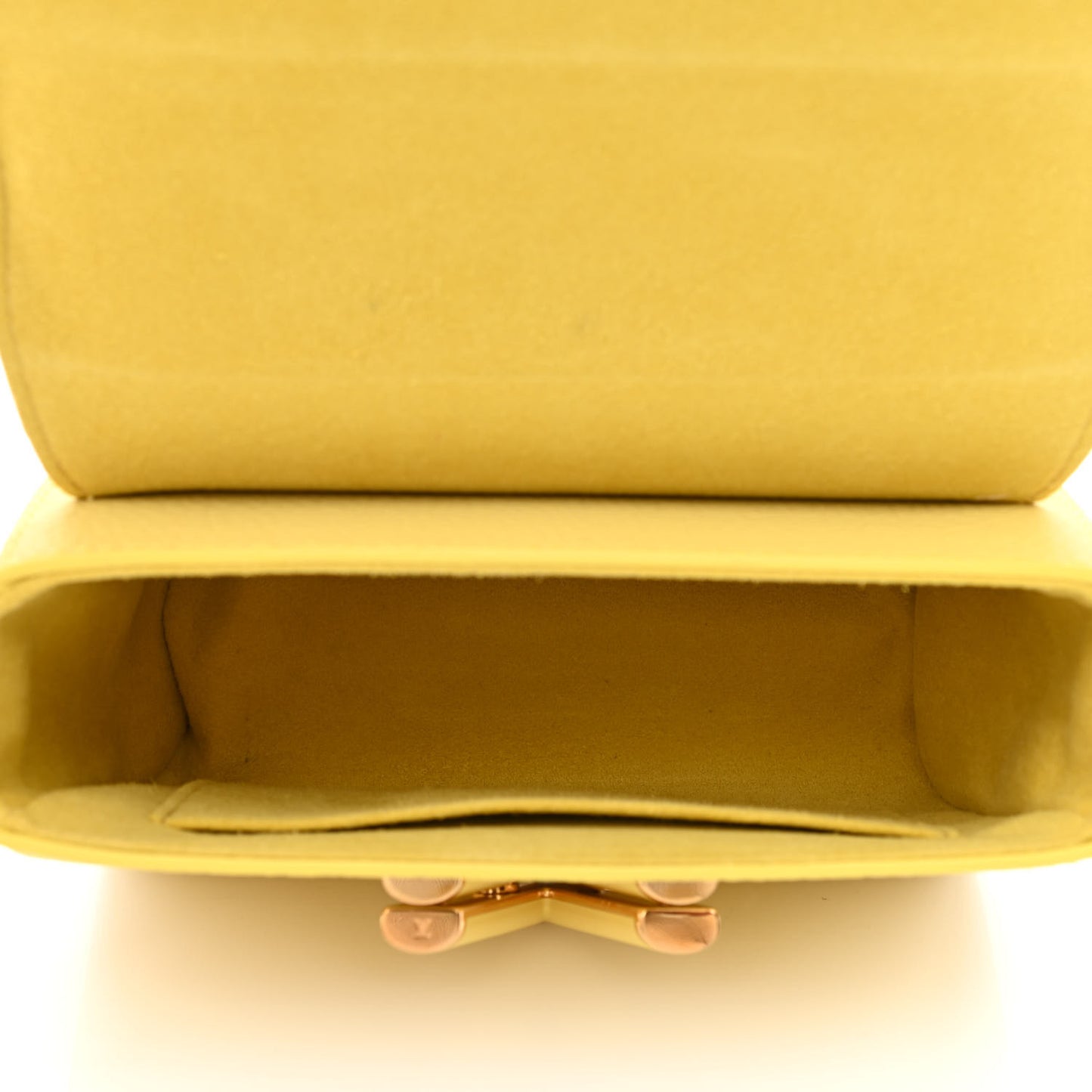 Taurillon Smooth Calfskin Scrunchie Twist One Handle PM Yellow
