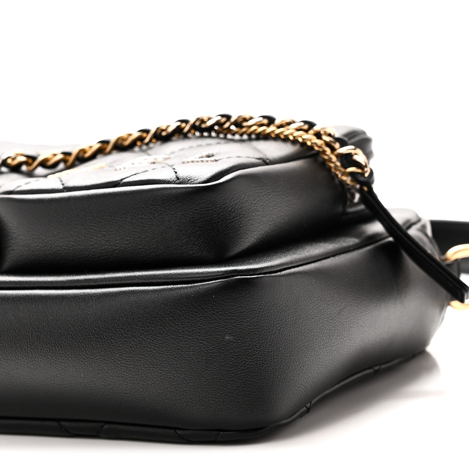 Chanel Calfskin Quilted Large Camera Case Black Black 10 of 10