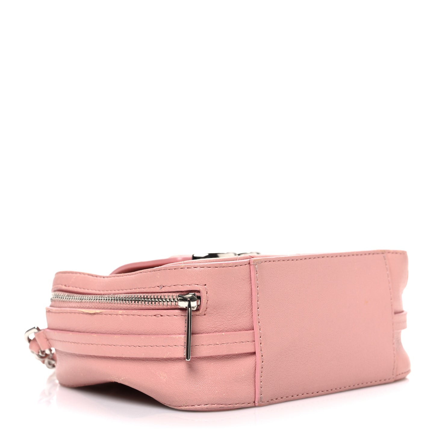 Lambskin Quilted Mini CC Box Camera Bag Pink