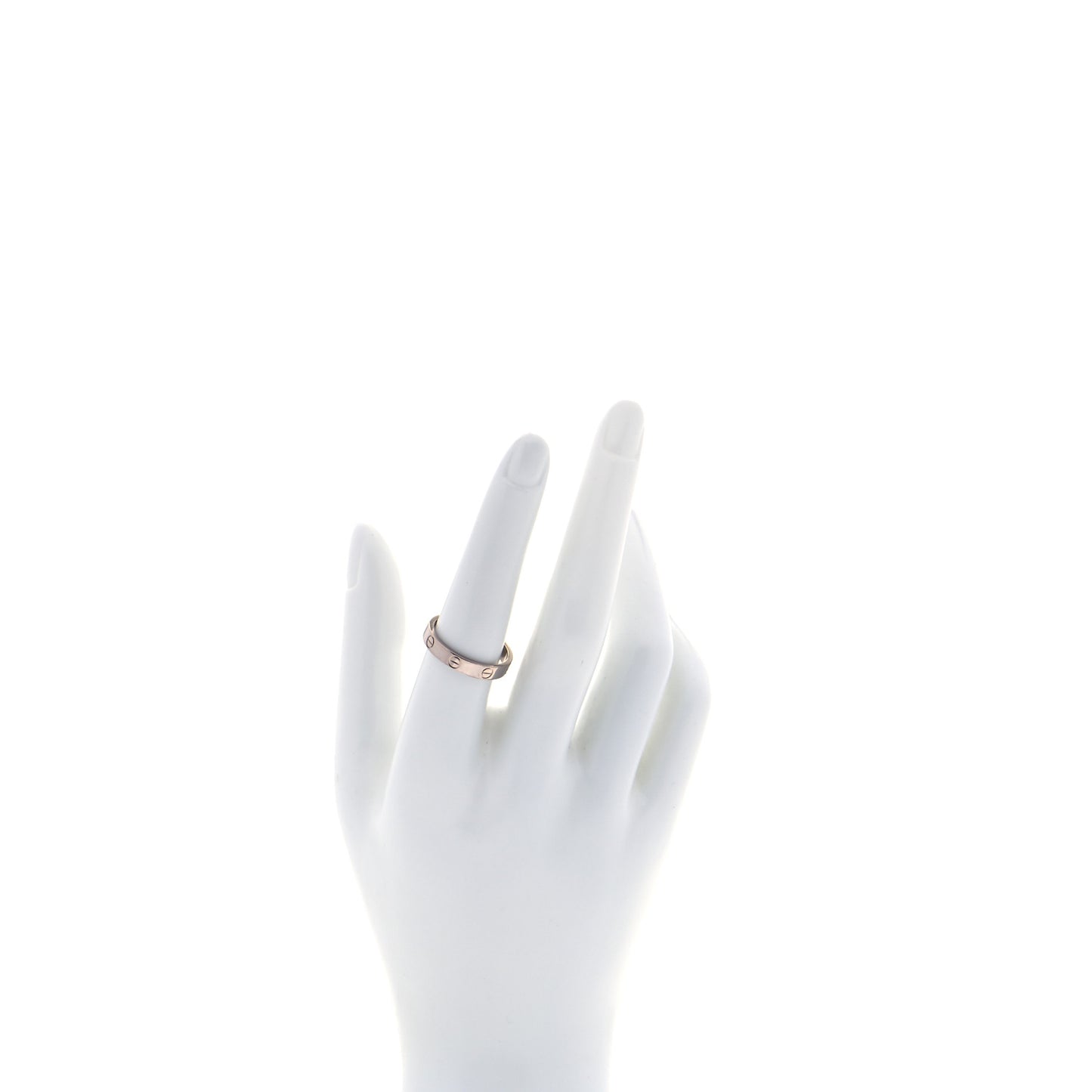 18K White Gold 3.5mm LOVE Wedding Band Ring 56 7.5