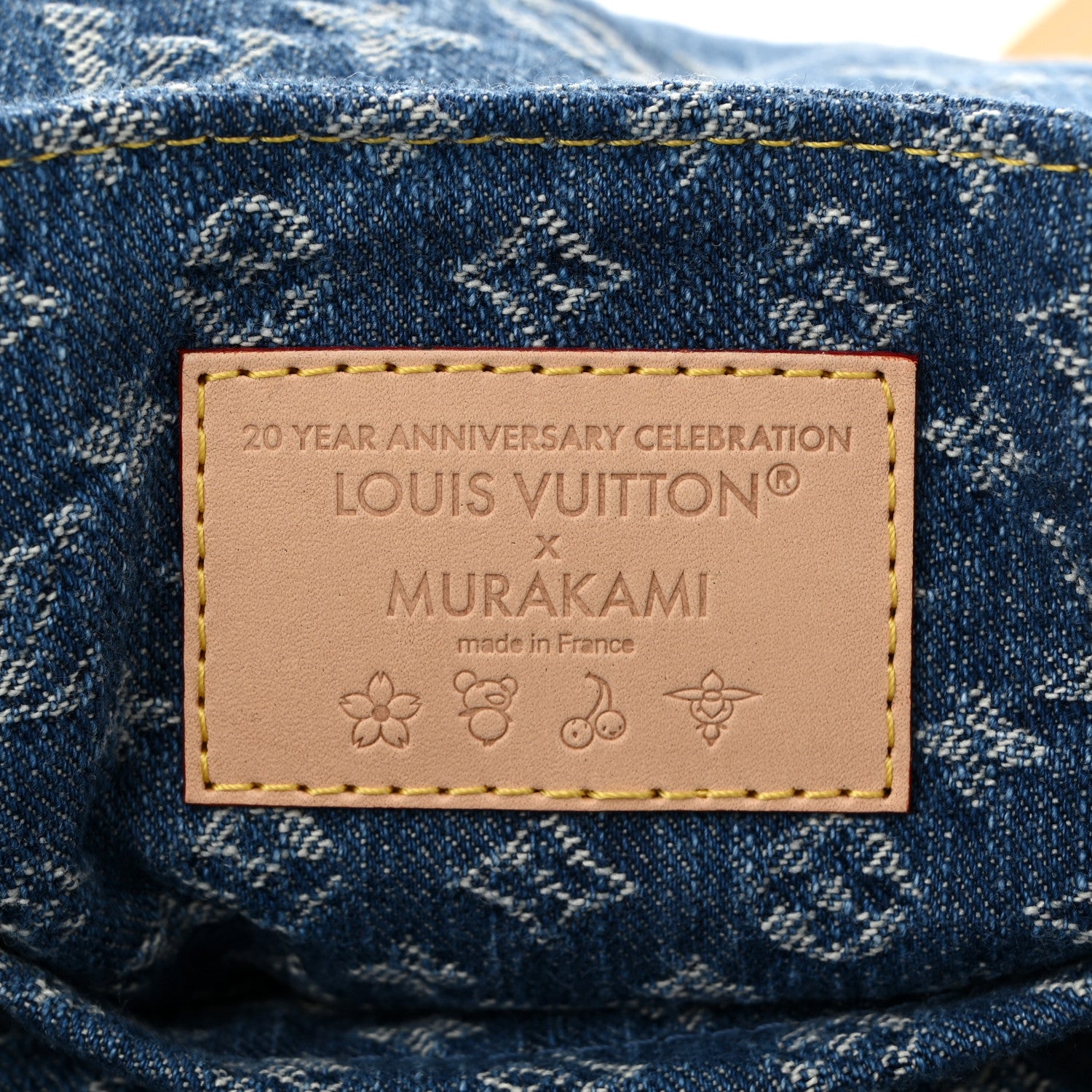 Louis Vuitton LV X TM Monogram Denim Cerises Venice Backpack Blue 6 of 10