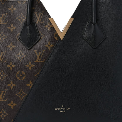 Louis Vuitton Calfskin Monogram Kimono Tote Black 7 of 9