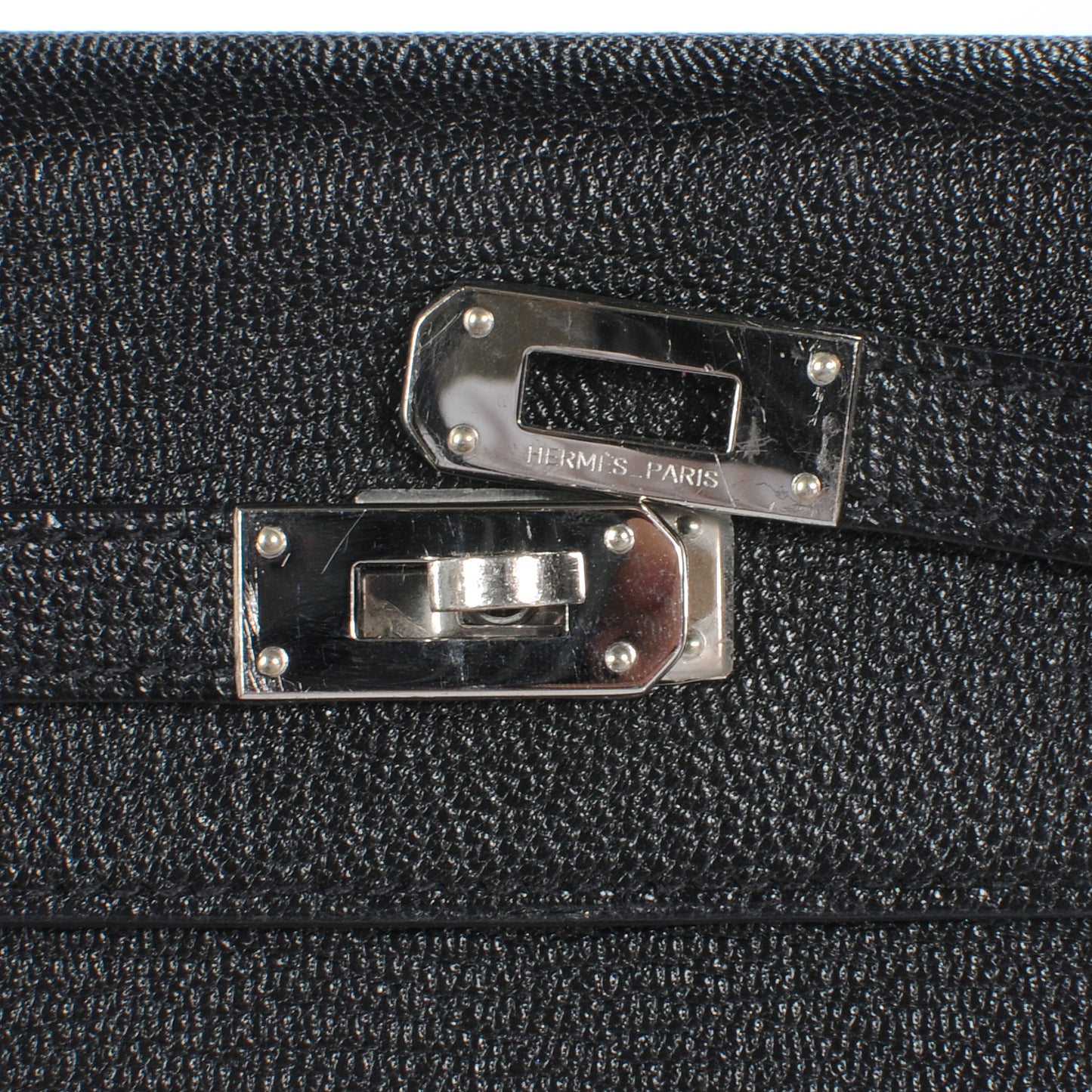 Chevre Kelly Longue Wallet Black