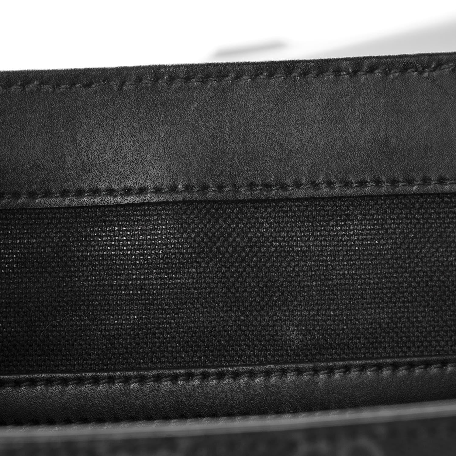 Gucci GG Supreme Monogram Web Flap Messenger Bag Black Grey 10 of 10
