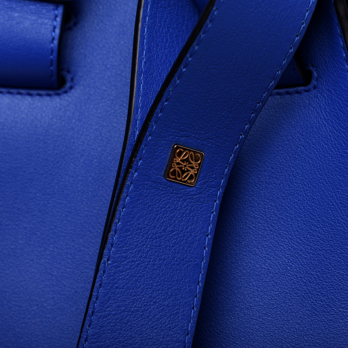 Calfskin Large Hammock Shoulder Bag Electric Blue