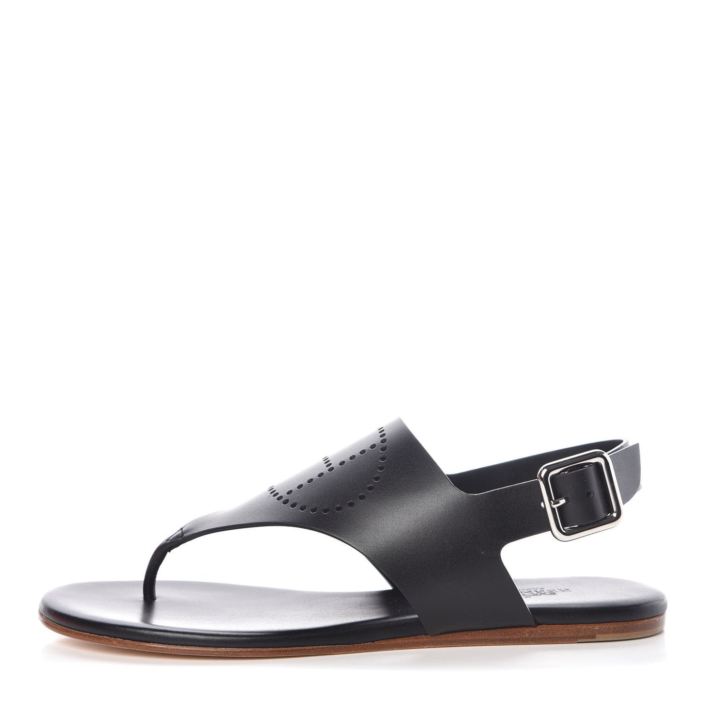 Calfskin Kola Sandals 37 Black