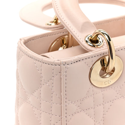Christian Dior Lambskin Cannage Small My ABCDior Lady Dior Light Pink 13 of 15