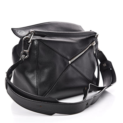 Loewe Calfskin Small Puzzle Bag Black 3 of 17