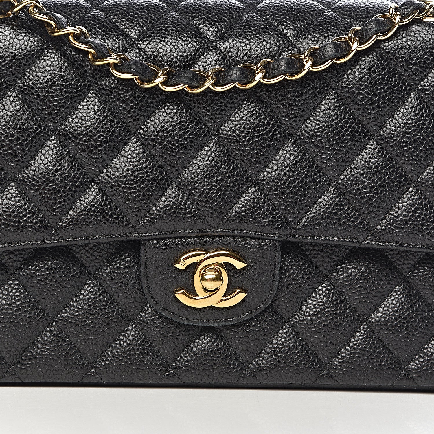 Chanel Caviar Quilted Medium Double Flap Black 17 of 17
