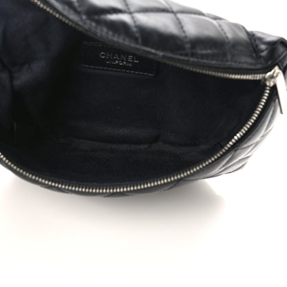 Chanel Calfskin Quilted Waist Belt Bag Black 5 of 16