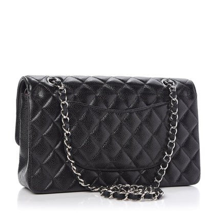Chanel Caviar Quilted Medium Double Flap Black 3 of 10