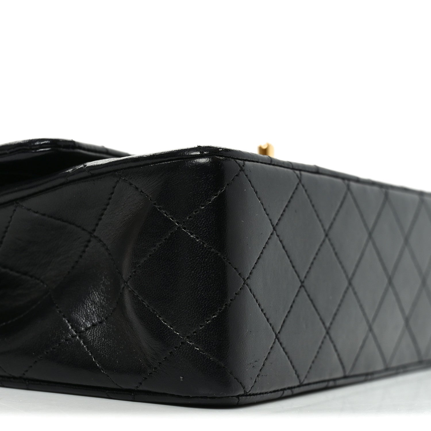 Chanel Lambskin Quilted Medium Double Flap Black 9 of 10