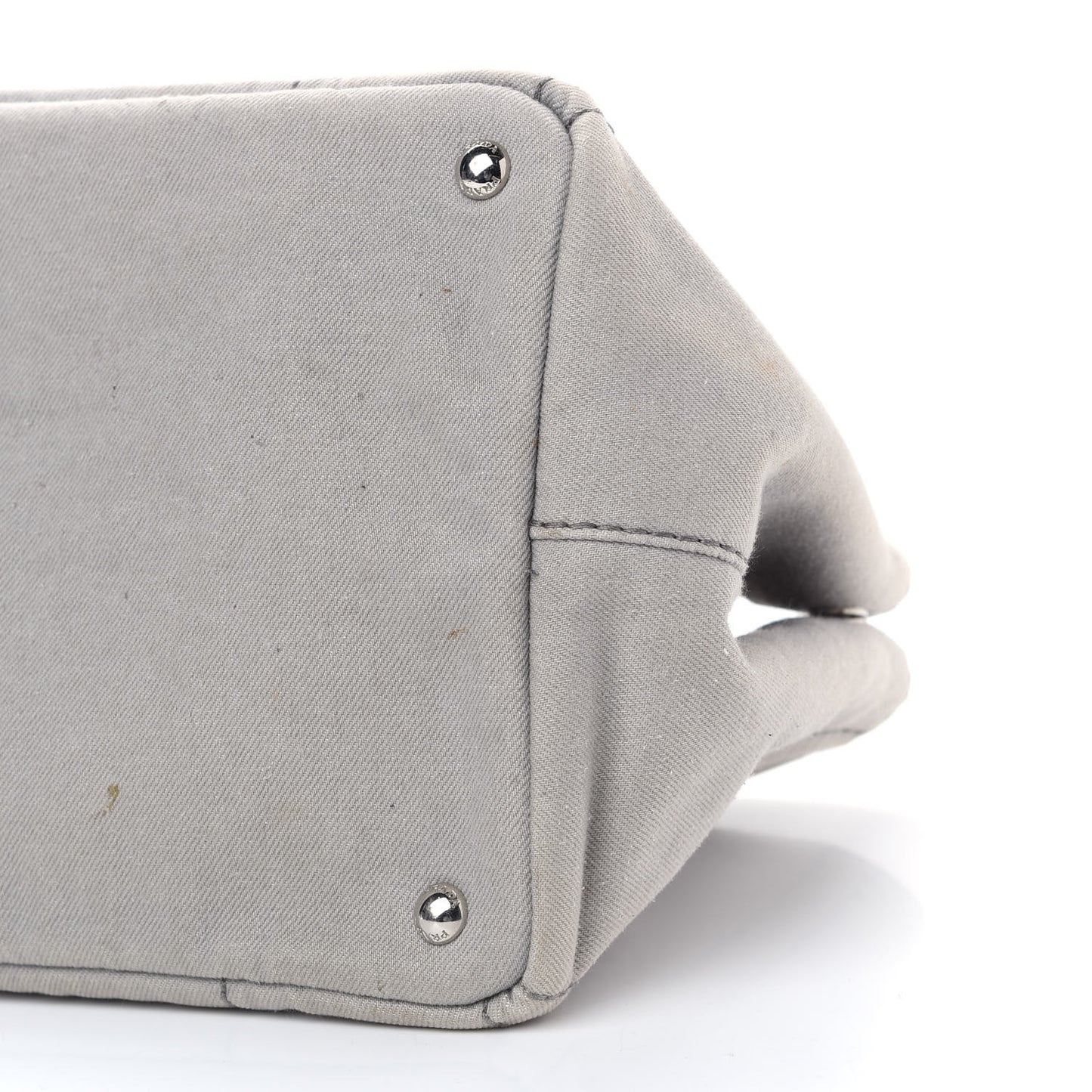 Denim Logo Tote White