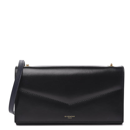 Givenchy Goatskin Edge Chain Wallet Black 1 of 10