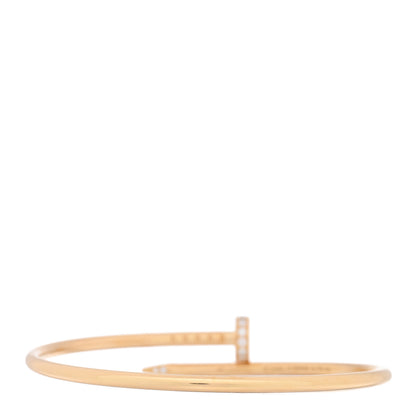 Cartier 18K Yellow Gold Diamond Small Juste Un Clou Bracelet 15 2 of 5