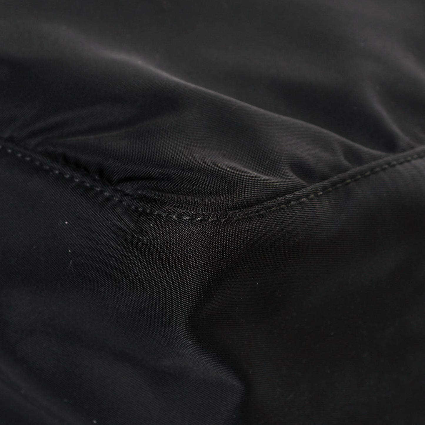 Tessuto Nylon Single Buckle Messenger Bag Black