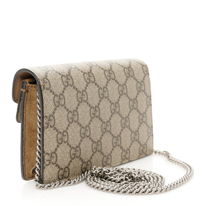 Gucci GG Supreme Monogram Super Mini Dionysus Shoulder Bag Taupe 3 of 9