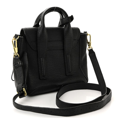3.1 Phillip Lim Textured Calfskin Mini Pashli Satchel Black 3 of 9