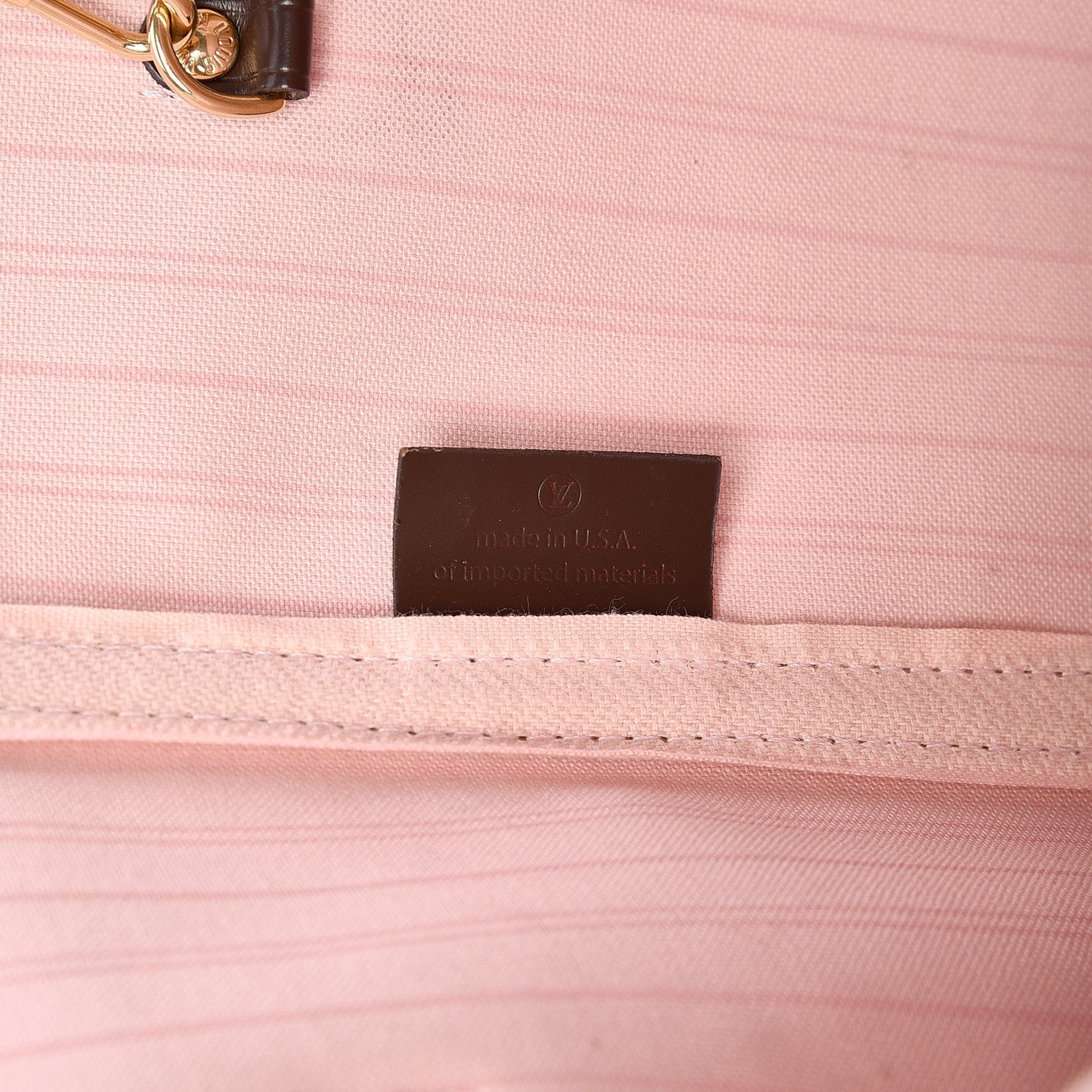 Louis Vuitton Damier Ebene Neo Neverfull MM Rose Ballerine 7 of 9