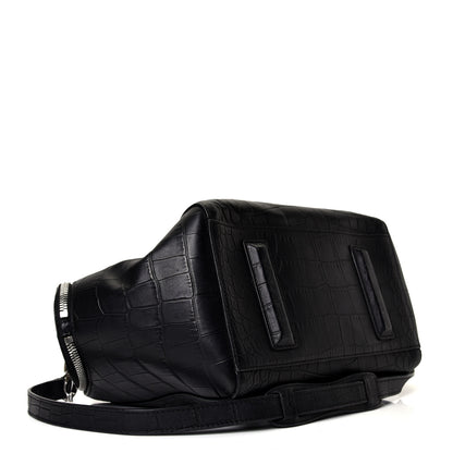 Alexander Wang Calfskin Crocodile Embossed Jamie Chastity Bag Black 3 of 4