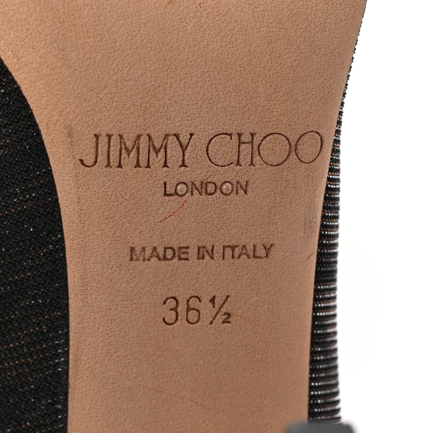 Jimmy Choo Lame Glitter Zebra Print Abel Pumps 36.5 Black Amber 7 of 9