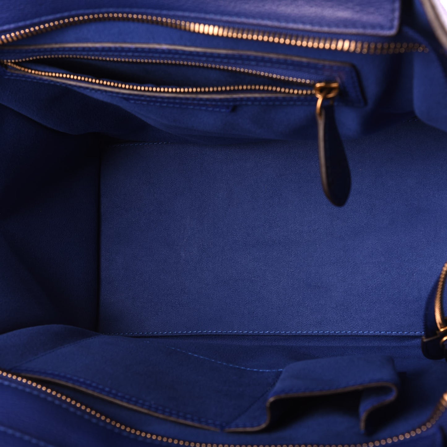 Drummed Calfskin Mini Luggage Indigo