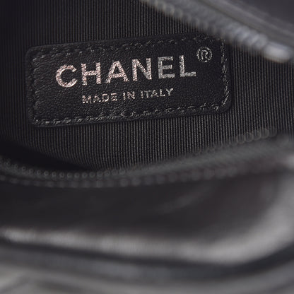 Chanel Aged Calfskin Chevron Quilted Small Gabrielle Hobo So Black 10 of 12