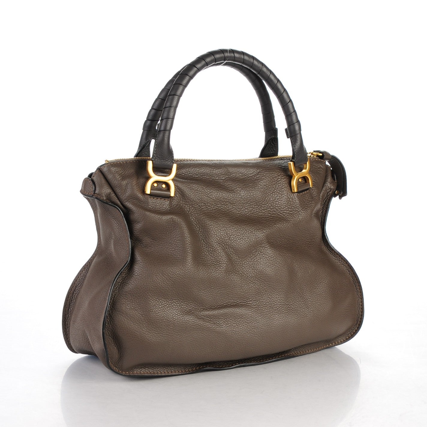 Chloe Calfskin Large Marcie Satchel Ash 3 of 8