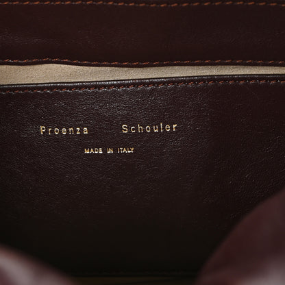 Proenza Schouler Lambskin Puffy Tobo Chain Shoulder Bag Chocolate 6 of 10