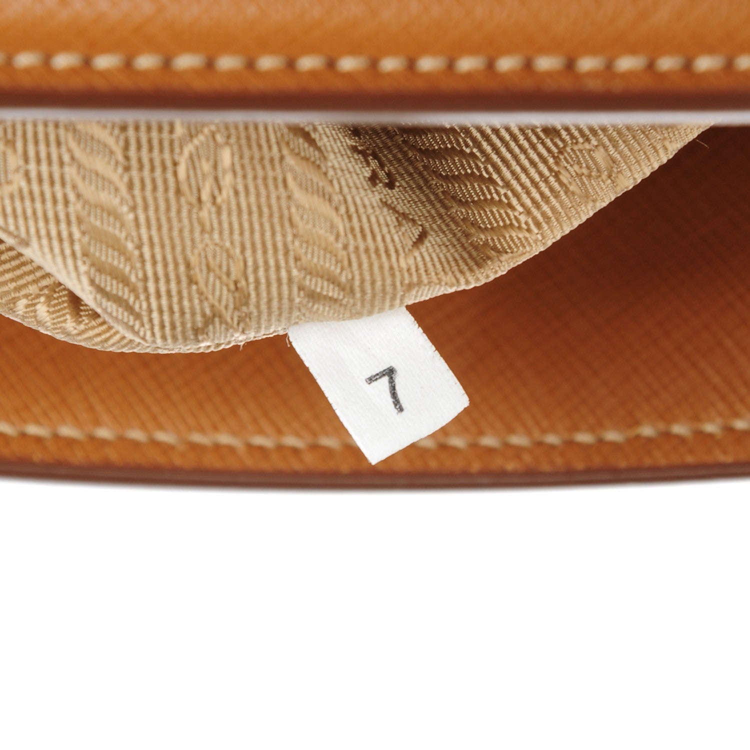 Prada Saffiano Lux Bi-Color Parabole Tote Caramel Mimosa 9 of 11