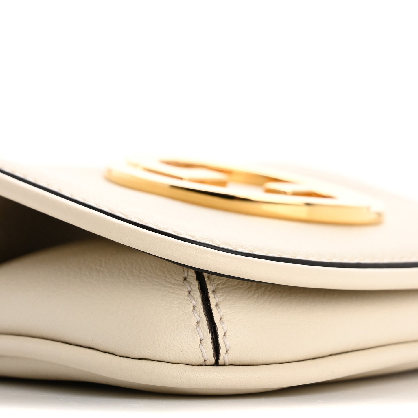 Roxy Calfskin Blondie Card Case Wallet with Strap Mystic White