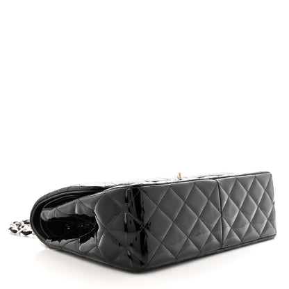Chanel Patent Quilted Jumbo Double Flap Black 4 of 11