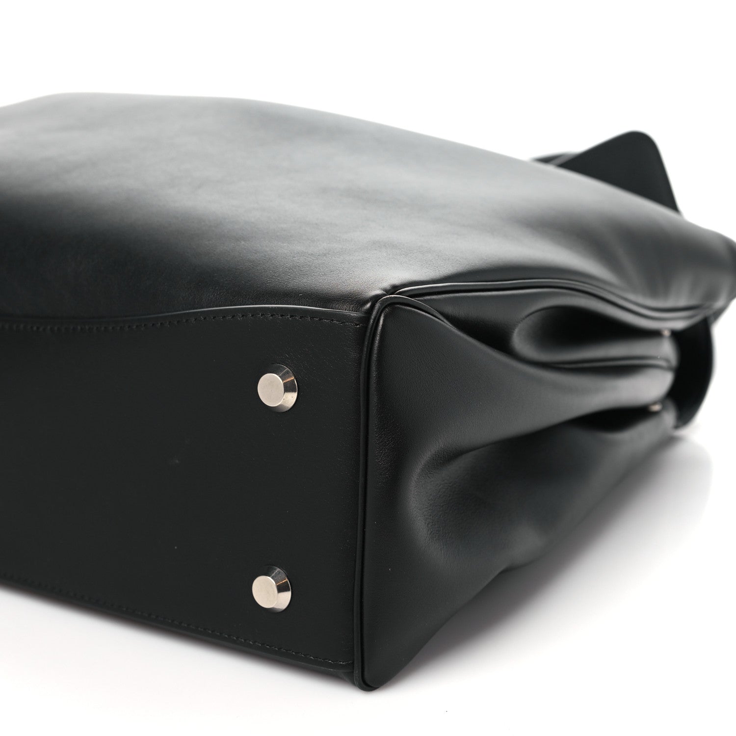 Balenciaga Smooth Calfskin Large Rodeo Top Handle Handbag Black 10 of 11