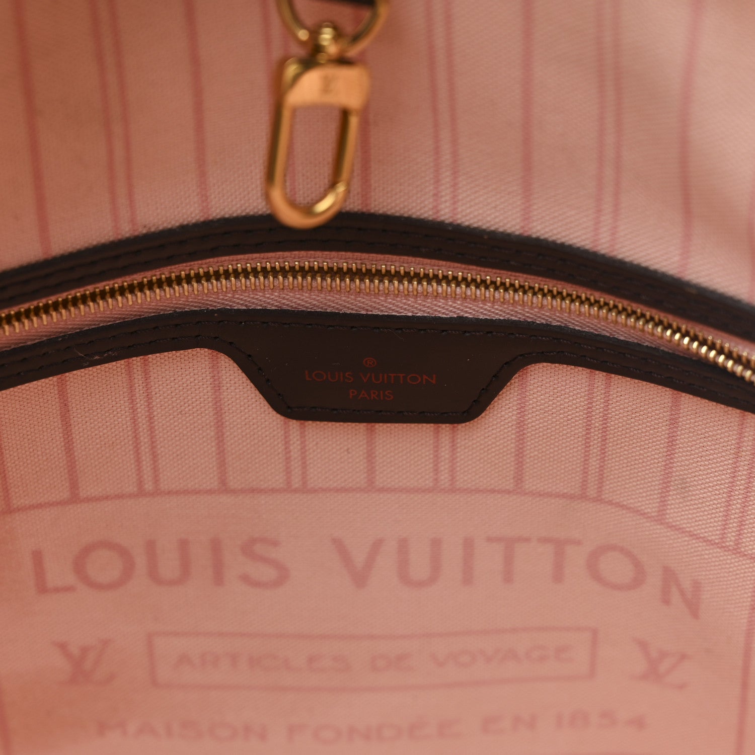 Louis Vuitton Damier Ebene Neo Neverfull MM Rose Ballerine 6 of 10