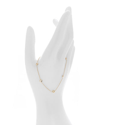 Roberto Coin 18K Yellow Gold Diamond By the Inch Five Station Bracelet 2 of 5